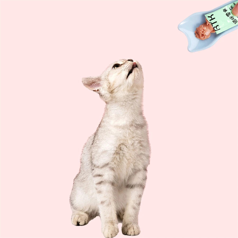 Cat Lickable Treat Squeeze Spoon | Liquid Snack Feeder for Cats
