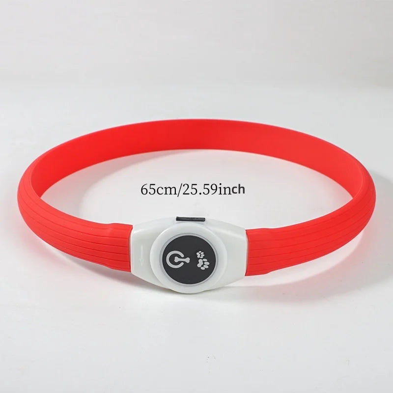 LED Dog Safety Collar | USB Rechargeable, Waterproof & 3 Light Modes