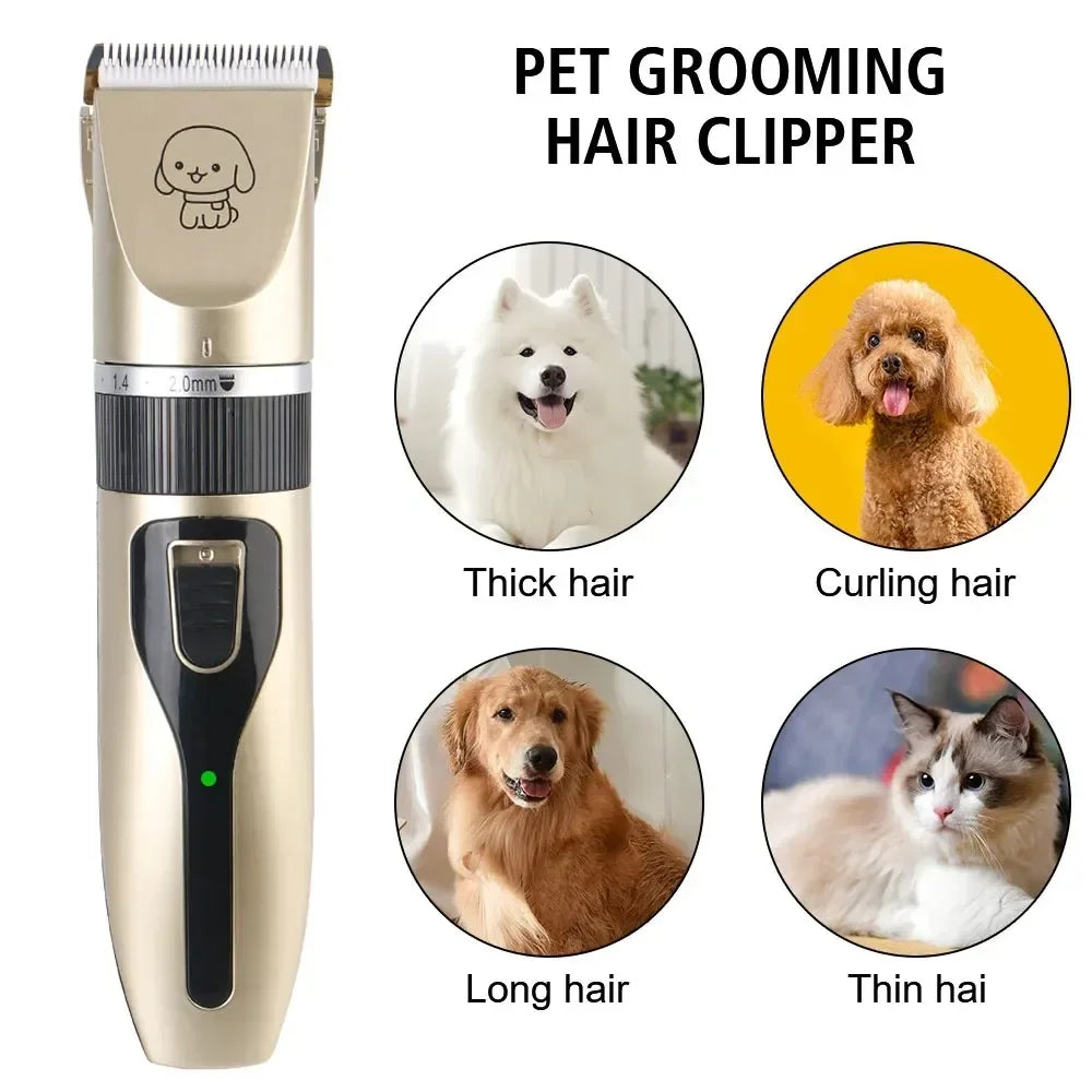 4-in-1 Electric Pet Grooming Kit | Clippers, Trimmer & Shaver for Dogs & Cats