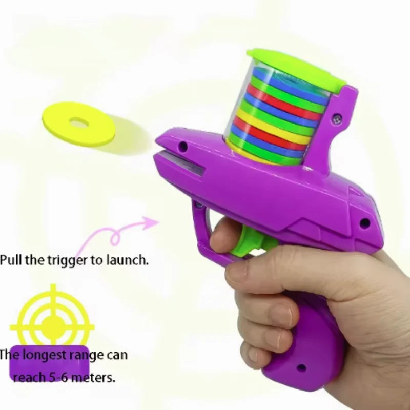 Turnip Launcher Cat Toy | Foam Flying Disc Interactive Pet Toy