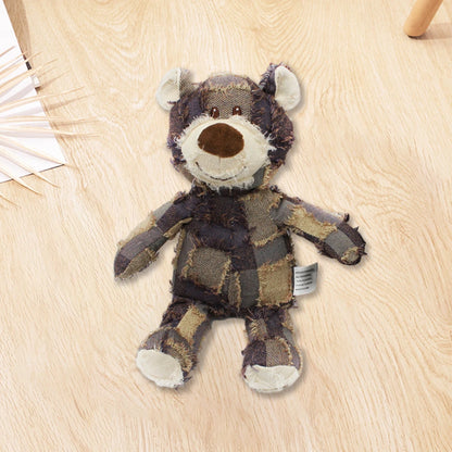 Pet Dog Toys Bear Squeaking Stuffed Toys For Dogs Cat Chew Squeak Toy for Small Dogs Play Funny Training Anxiety Relief Sleep Do