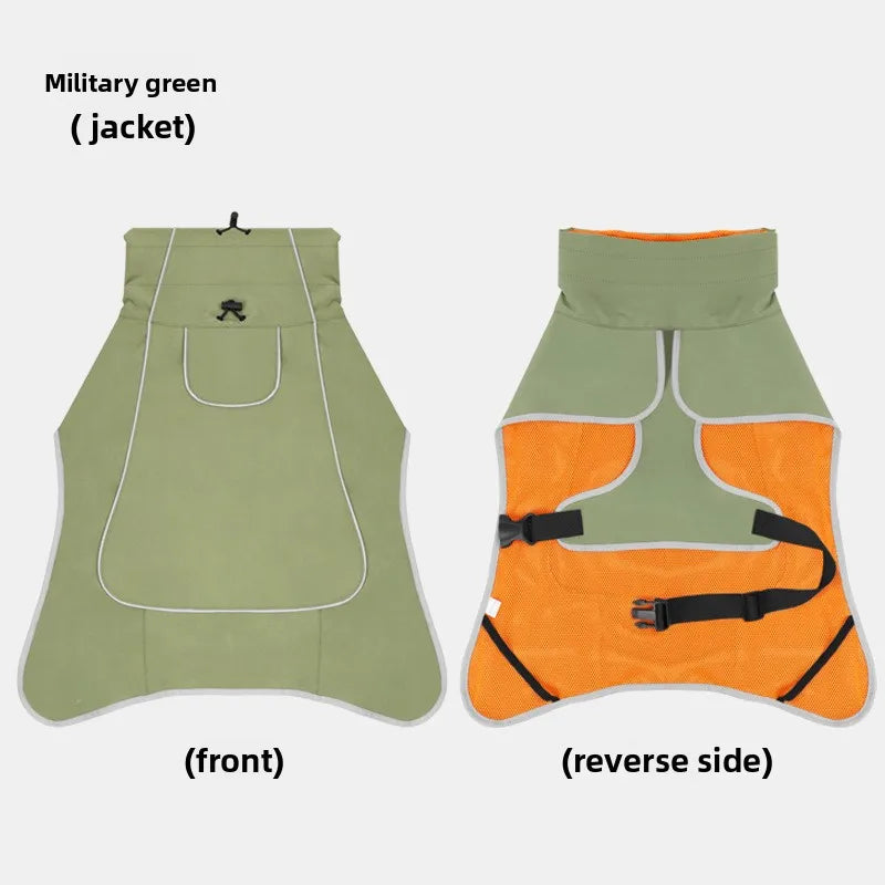 Waterproof Dog Rain Jacket & Windbreaker Coat
