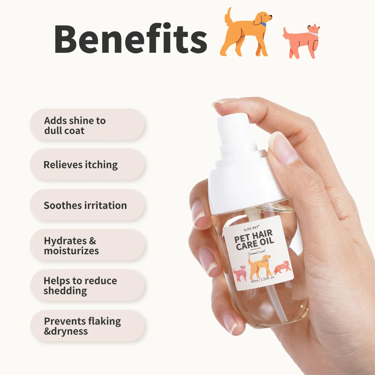 Premium Pet Hair Essential Oil Spray
