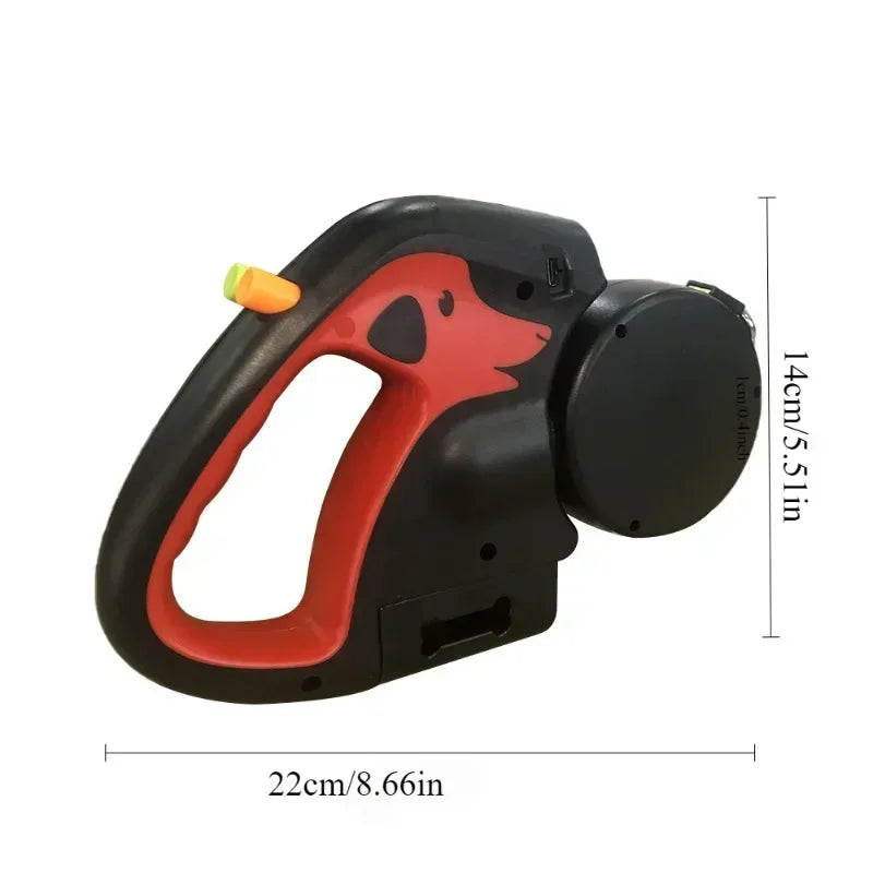 Dual Dog Retractable Leash | Portable Rotating Double-End Walking Lead for 2 Dogs