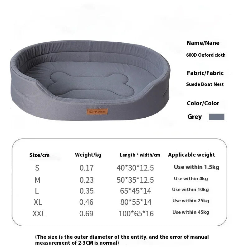 Petdashian Waterproof Square Dog Sofa Bed | Washable Kennel Pad