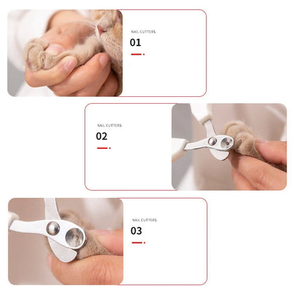 Pet Nail Clippers | Precision Claw Trimmer for Cats &amp; Small Dogs
