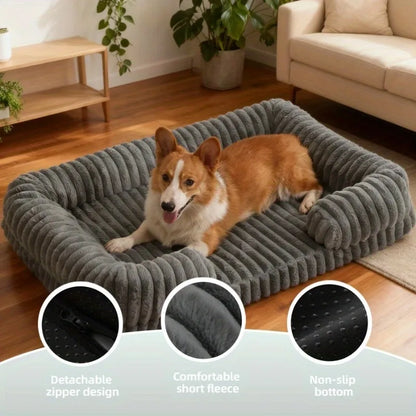 Warm Winter Dog Bed – Cozy Sofa-Style Pet Mat