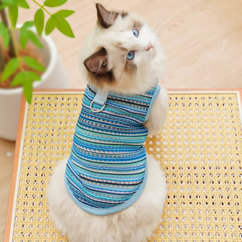 Casual Summer Dog & Cat T-Shirt Vest – Soft Breathable Puppy Costume