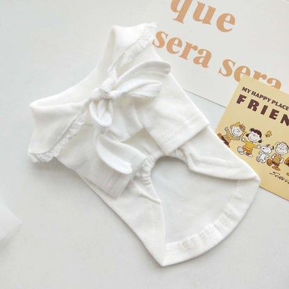 White Bottoming Shirt for Dogs &amp; Cats | Spring Autumn Pet Clothes