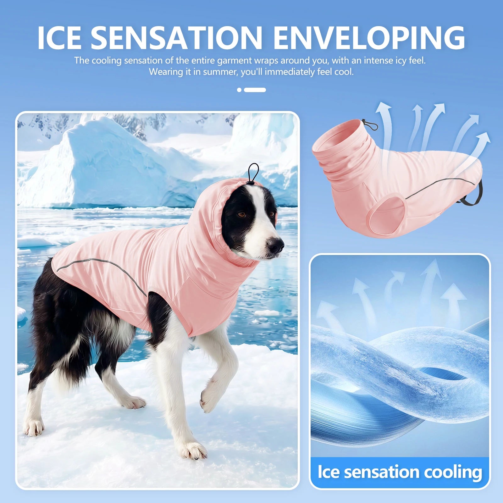 UV Sun Protective Cooling Vest for Dogs & Cats