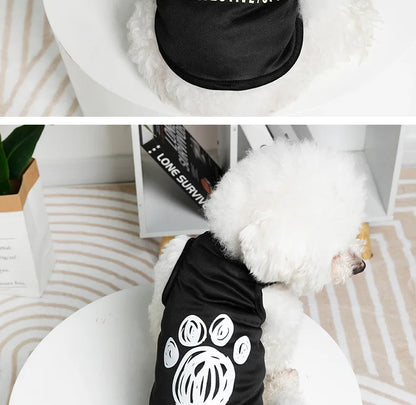 Pet Dog Clothes For Small Medium Dogs Cats Spring Summer Cool Interesting Outward Clothing Shirt For Puppy Chihuahua Yorkie Vest