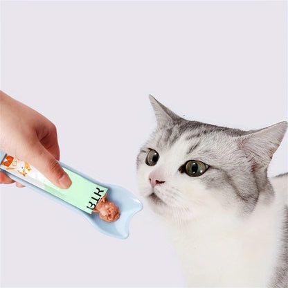 Cat Lickable Treat Squeeze Spoon | Liquid Snack Feeder for Cats
