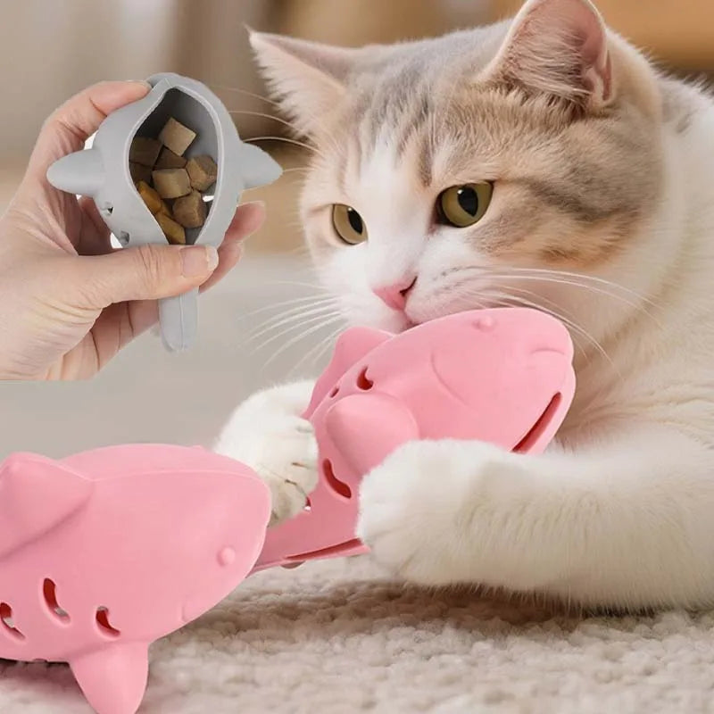 Simulated Fish Cat Chew Toy | Food Leakage Teeth Grinding Bite-Resistant Kitten Toy