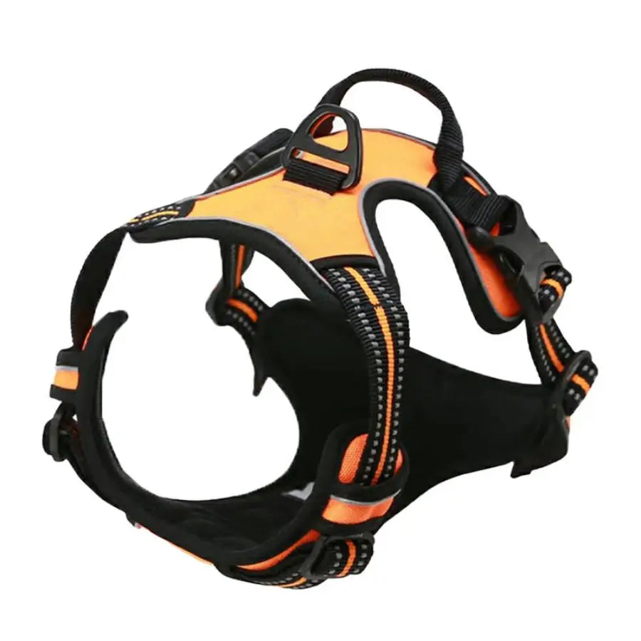 No Pull Dog Harness | Front Clip Heavy Duty Reflective | Easy Control Handle