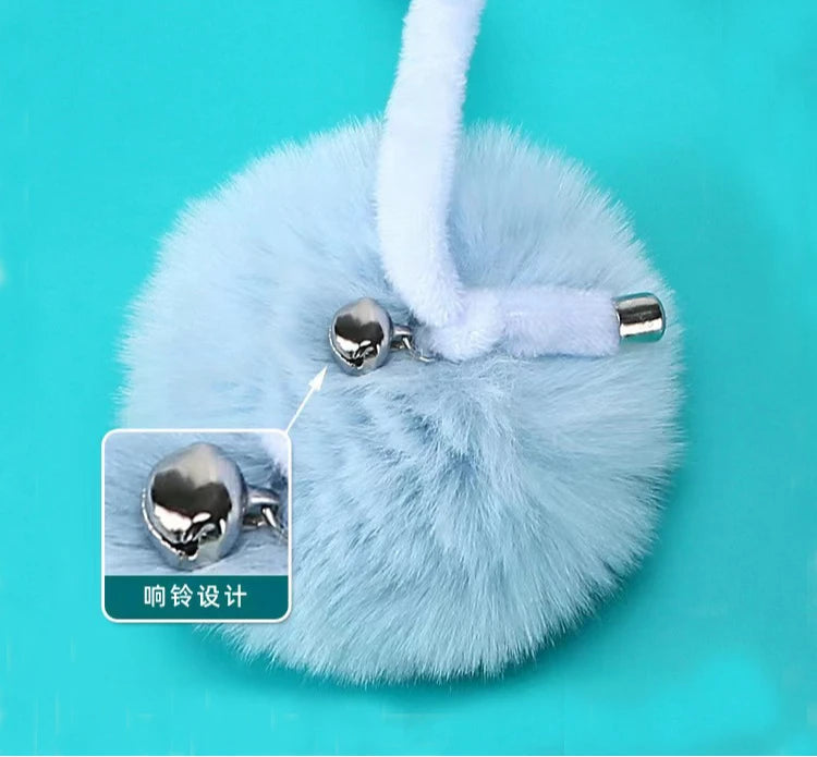 Interactive Cat Stick Toy — Spring Rope & Plush Ball for Play & Training