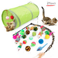 Kitten Toys Variety Pack – Cat Toy Set with Stick, Sisal Mouse & Bell Ball