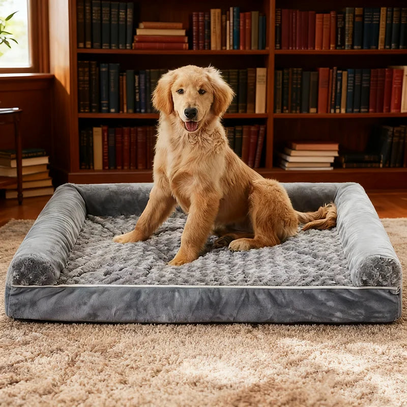 Memory Foam Dog Bed | Waterproof, Machine Washable & All-Season | M to 2XL