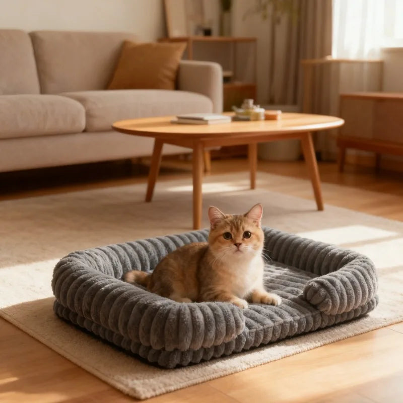 Warm Winter Dog Bed – Cozy Sofa-Style Pet Mat