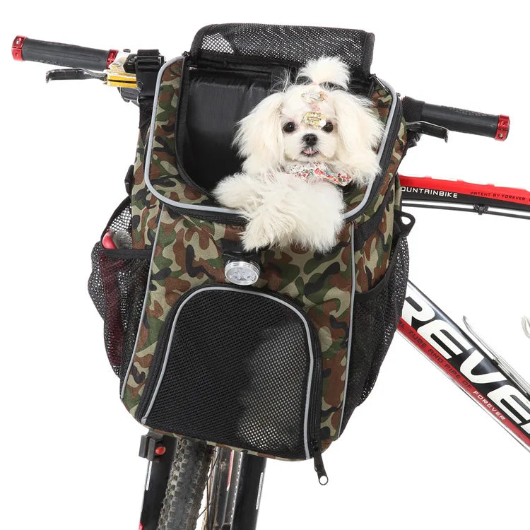 Pet Travel Bag Bike Basket Detachable Portable Backpack Suitable for Bicycles