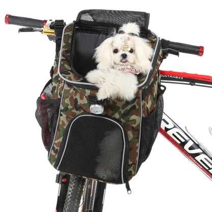 Pet Travel Bag Bike Basket Detachable Portable Backpack Suitable for Bicycles