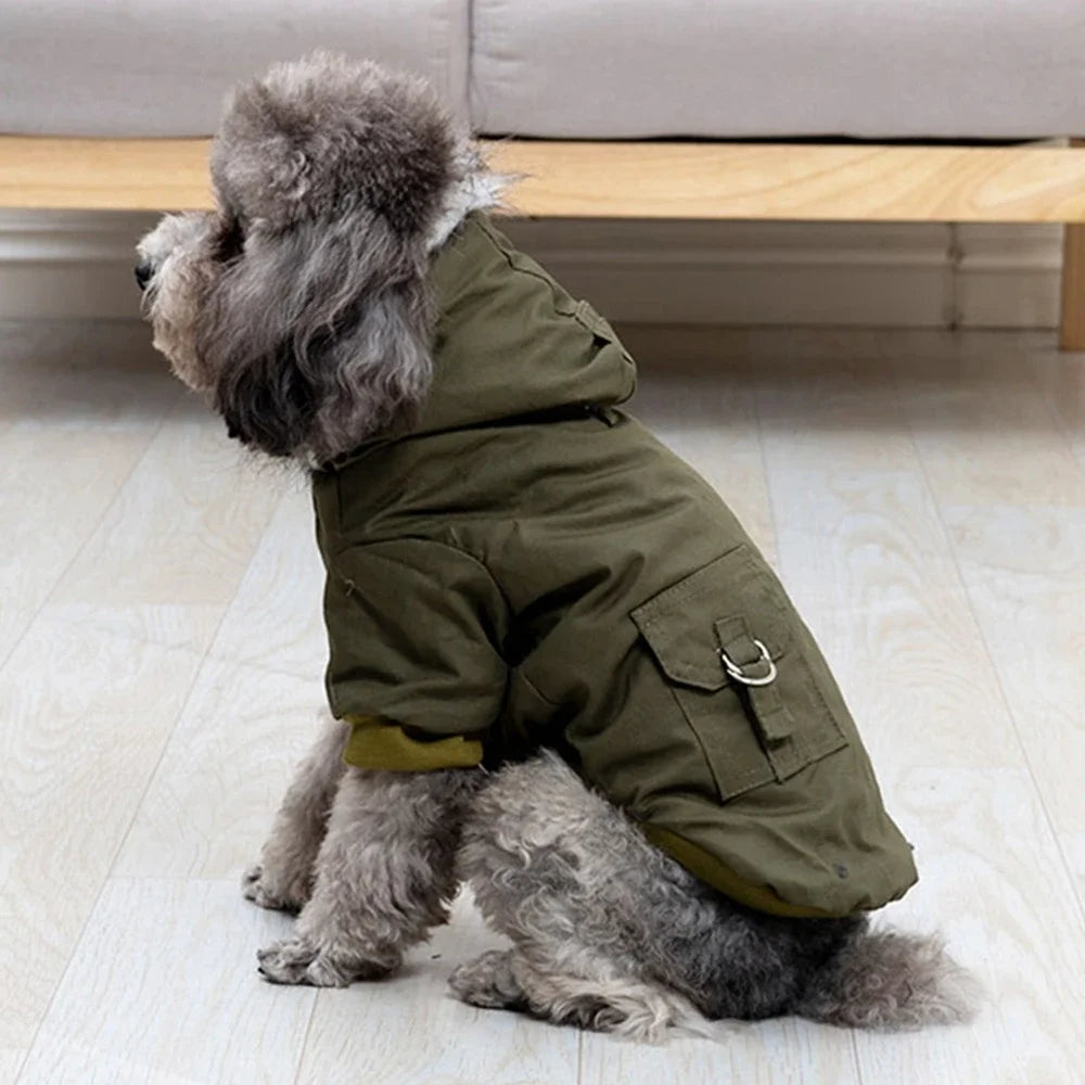 Dog Clothes Winter Puppy Pet Dog Coat Jacket For Small Medium Dogs Thicken Warm Hoodie Jacket Chihuahua Yorkies Pets Clothes