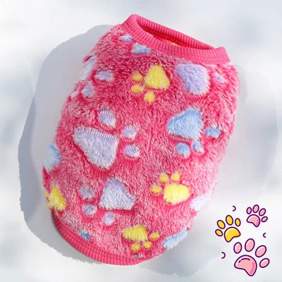 Winter Fleece Vest for Small Dogs & Cats