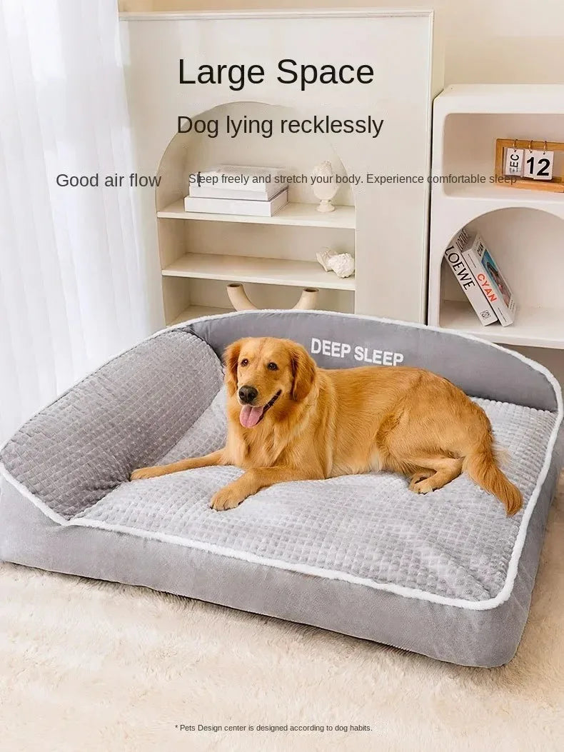 Petdashian Winter Warm Dog Sofa Bed | Plush Cushion for Small to Large Dogs
