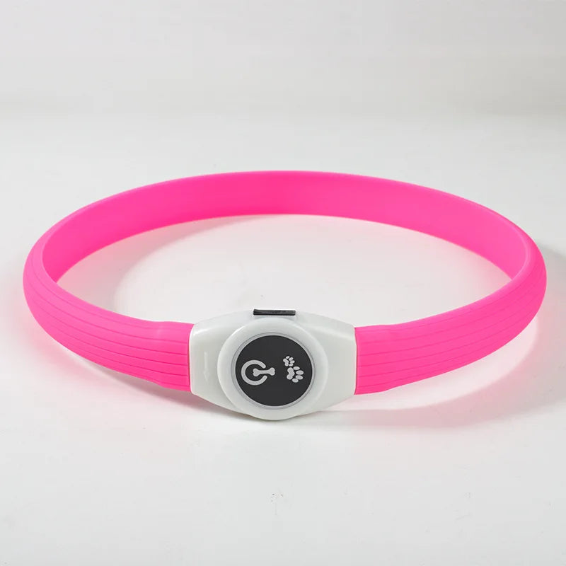 LED Dog Safety Collar | USB Rechargeable, Waterproof & 3 Light Modes