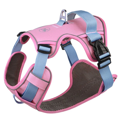 No Pull Dog Harness | Nylon Reflective Vest | Easy Control Handle | Small Medium Large Dogs