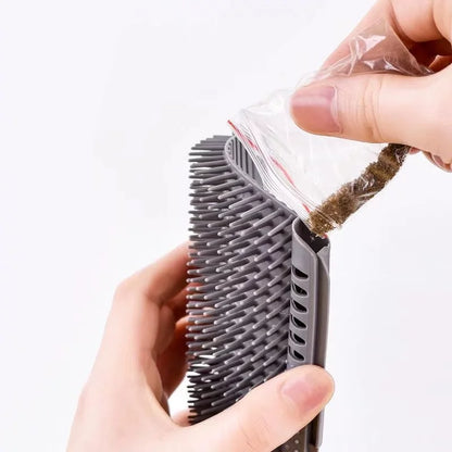 Cat Wall Corner Grooming Brush | Self-Massage &amp; Hair Removal Comb for Cats