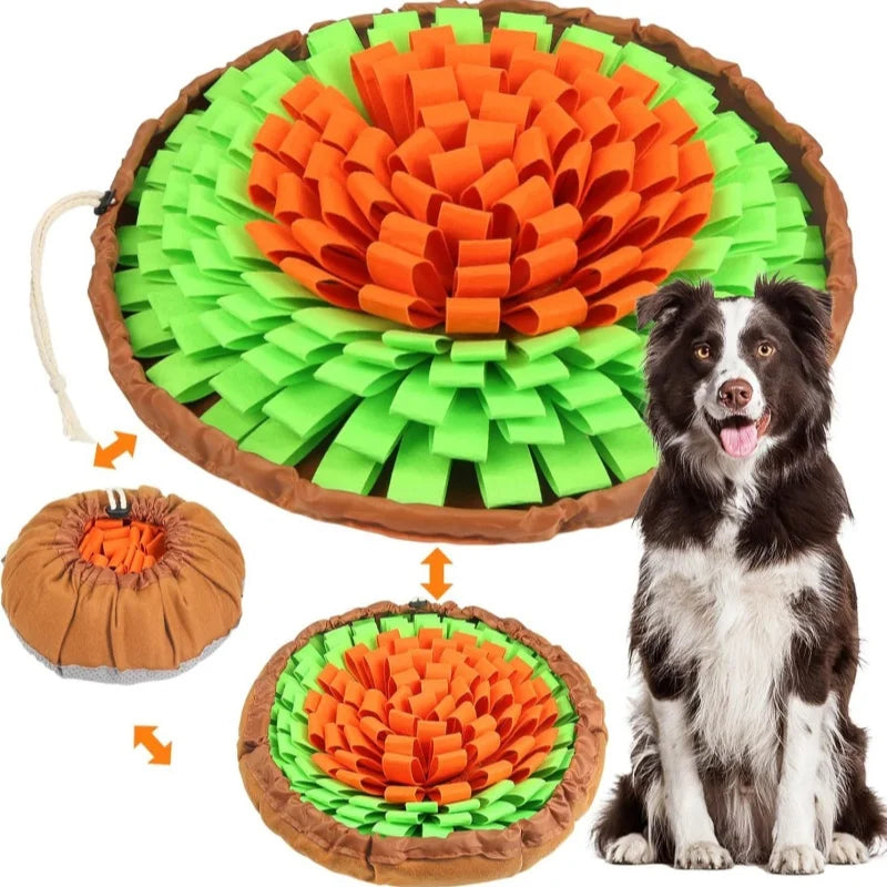 Pet Snuffle Mat for Dogs, Interactive Feed Game for Boredom, Encourages Natural Foraging Skills for Cats Dogs Bowl Travel Use
