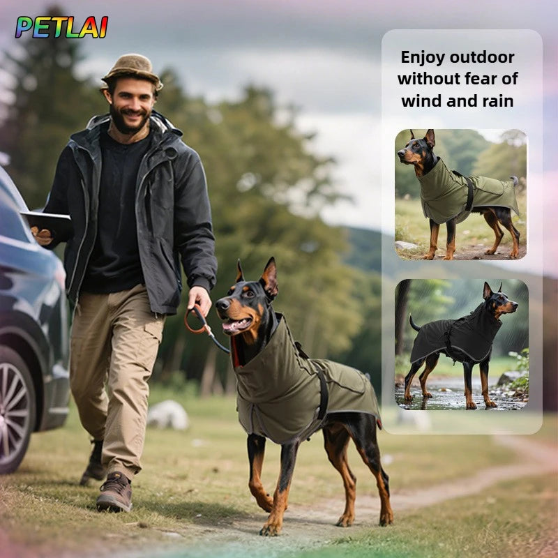 Waterproof Dog Rain Jacket & Windbreaker Coat