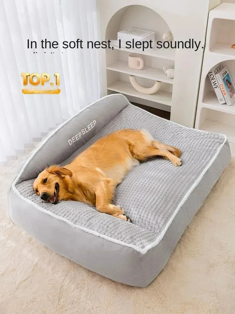 Petdashian Winter Warm Dog Sofa Bed | Plush Cushion for Small to Large Dogs