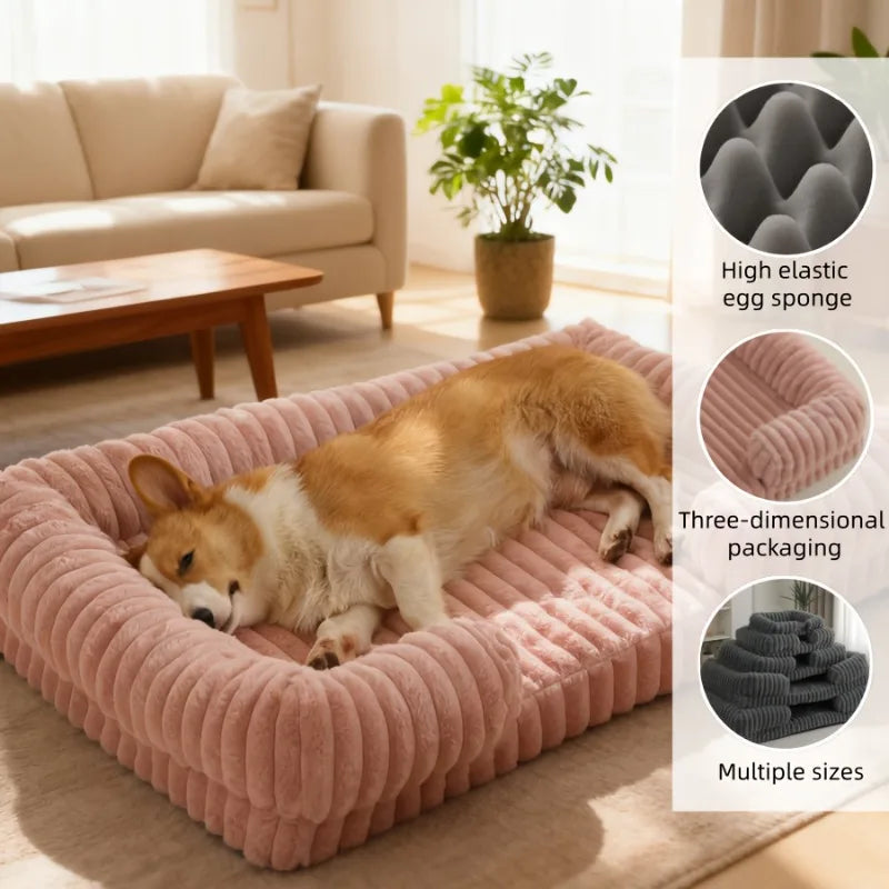 Warm Winter Dog Bed – Cozy Sofa-Style Pet Mat