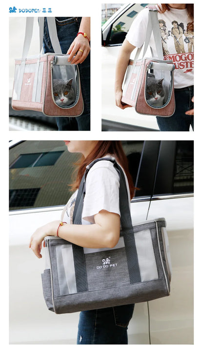 DODOPET Pet Out Carrying Bag Portable Dog Summer Breathable Backpack Puppy Pet Bag Cat Bag Hand Carry