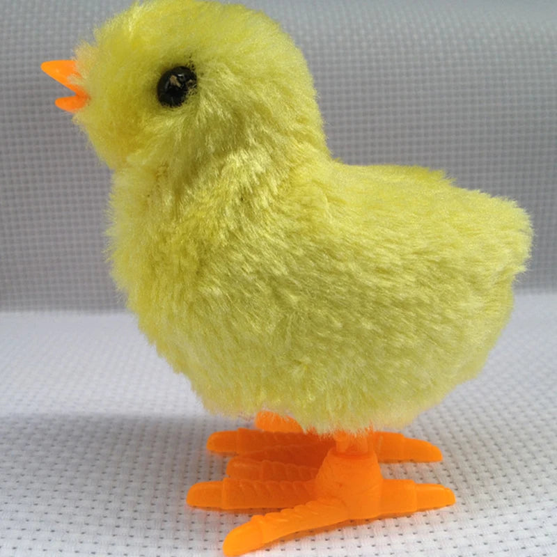 Wind-Up Chick Cat Toy | Hopping Clockwork Chicken Interactive Kitten Toy