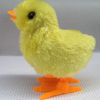 Wind-Up Chick Cat Toy | Hopping Clockwork Chicken Interactive Kitten Toy