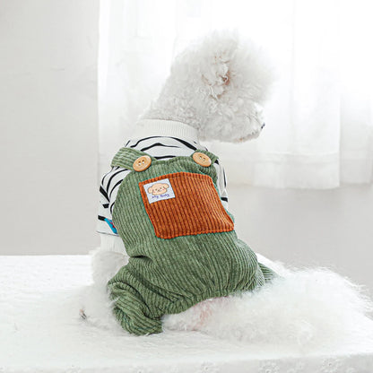 Dog Clothes Spring and Summer Casual Fashion Four-legged Clothes Pet Overalls Onesie