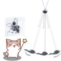 Hanging Door Mouse Cat Toy | Retractable Self-Play Interactive Scratch Rope