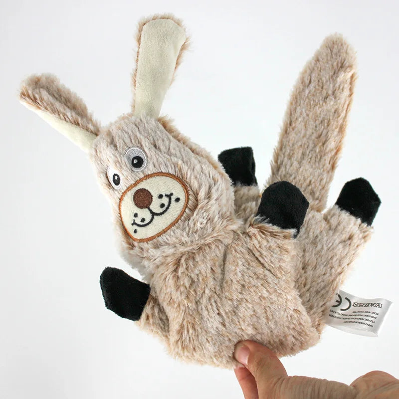 Pet Training Toy - Durable Chew Resistant Squeaky Plush Toy for Dogs Puppies, Interactive Molar Teething Supplies for Small
