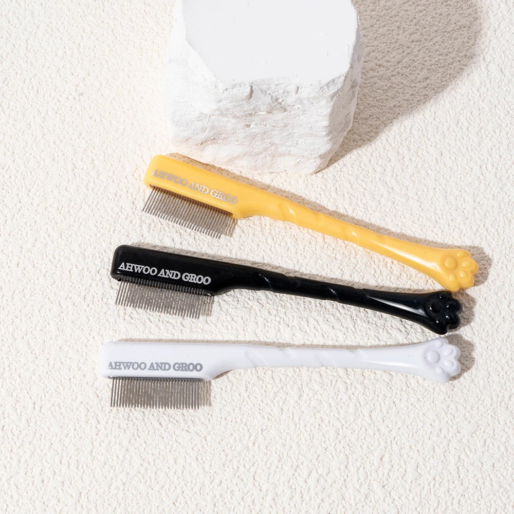Pet Facial Cleaning Comb Set | Tear Stain Remover & Grooming Tool for Cats & Dogs