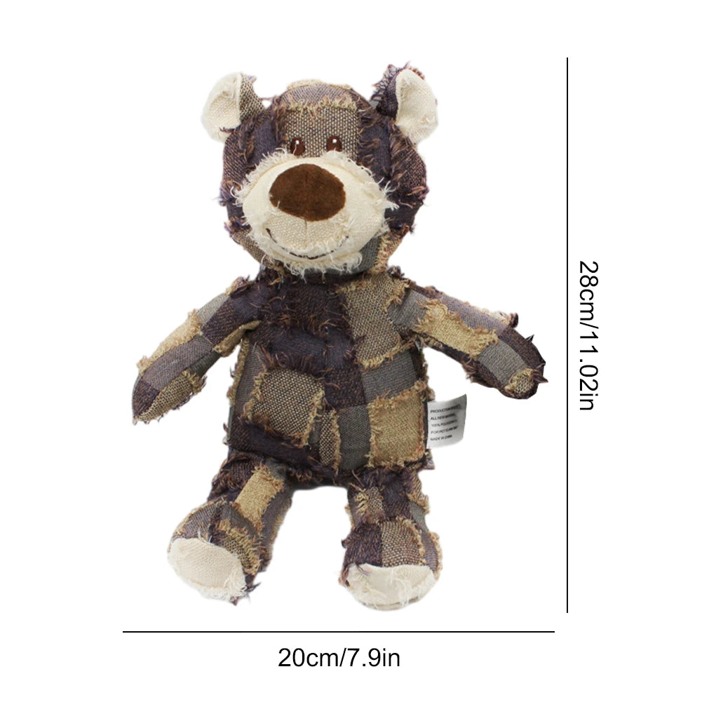 Pet Dog Toys Bear Squeaking Stuffed Toys For Dogs Cat Chew Squeak Toy for Small Dogs Play Funny Training Anxiety Relief Sleep Do