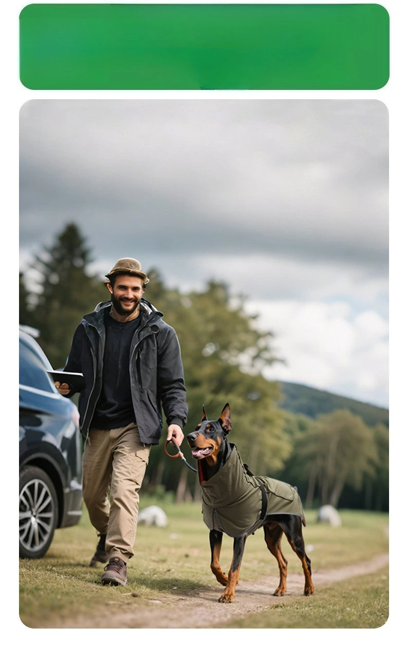 Waterproof Dog Rain Jacket & Windbreaker Coat