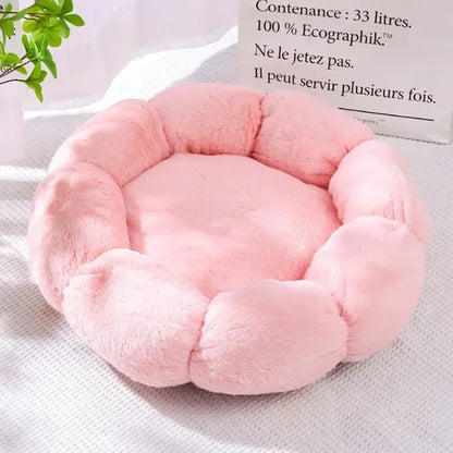 Flower-Shaped Pet Bed | Soft Cotton Dog &amp; Cat Mat for Indoor &amp; Outdoor Use