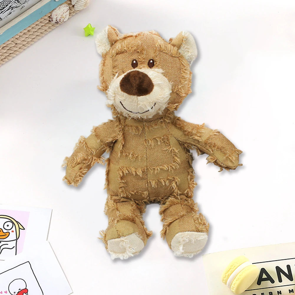 Pet Dog Toys Bear Squeaking Stuffed Toys For Dogs Cat Chew Squeak Toy for Small Dogs Play Funny Training Anxiety Relief Sleep Do