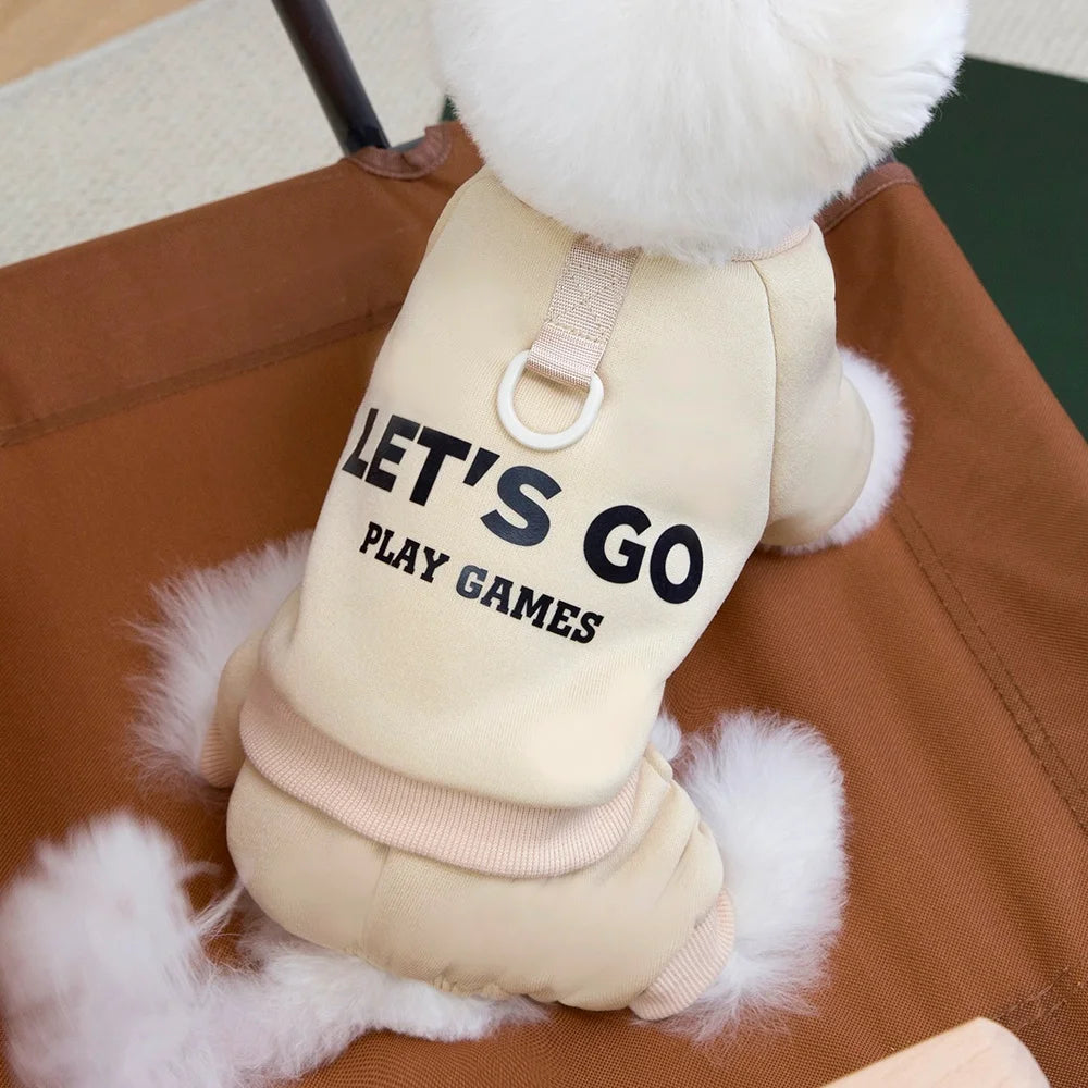 Warm Dog Jumpsuit &amp; Sweatshirt | Polyester Pet Clothes for Small Dogs &amp; Cats