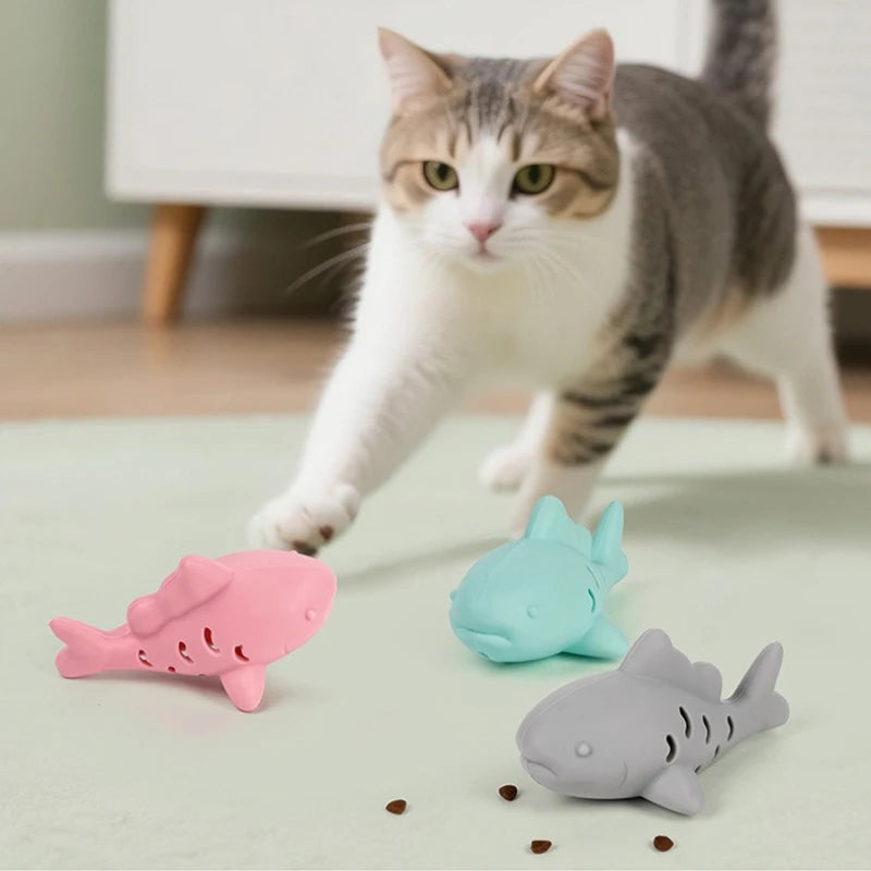 Simulated Fish Cat Chew Toy | Food Leakage Teeth Grinding Bite-Resistant Kitten Toy