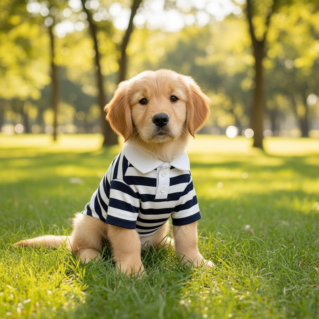 Striped Summer Shirt for Small Dogs & Cats