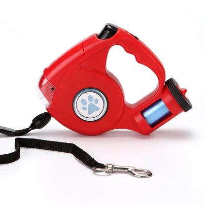 3-in-1 Retractable Dog Leash with LED Light | Automatic Outdoor Walking Leash