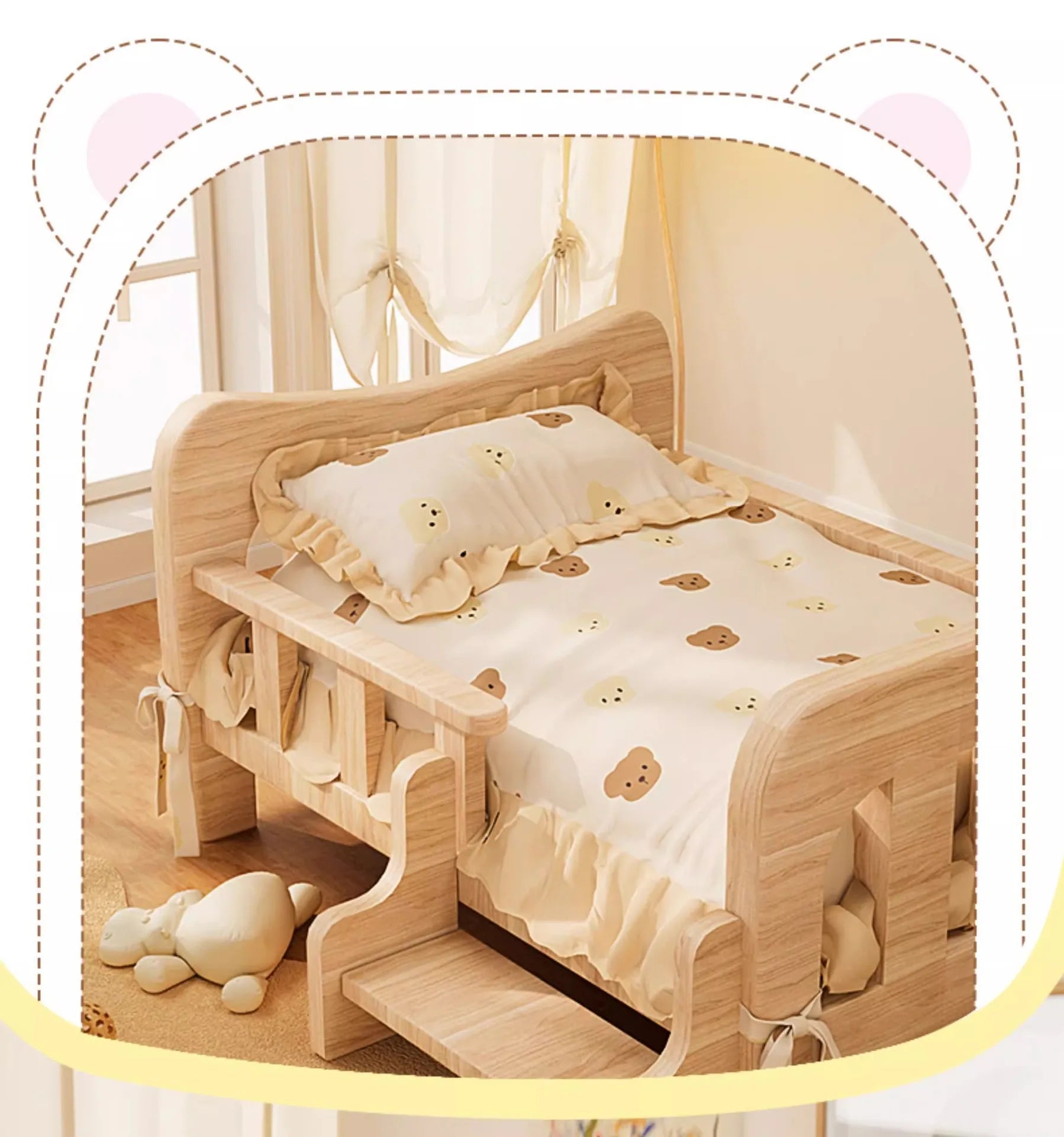 Solid Wood Pet Sofa Bed &amp; Cat Condo | All-Season Dog &amp; Cat Furniture